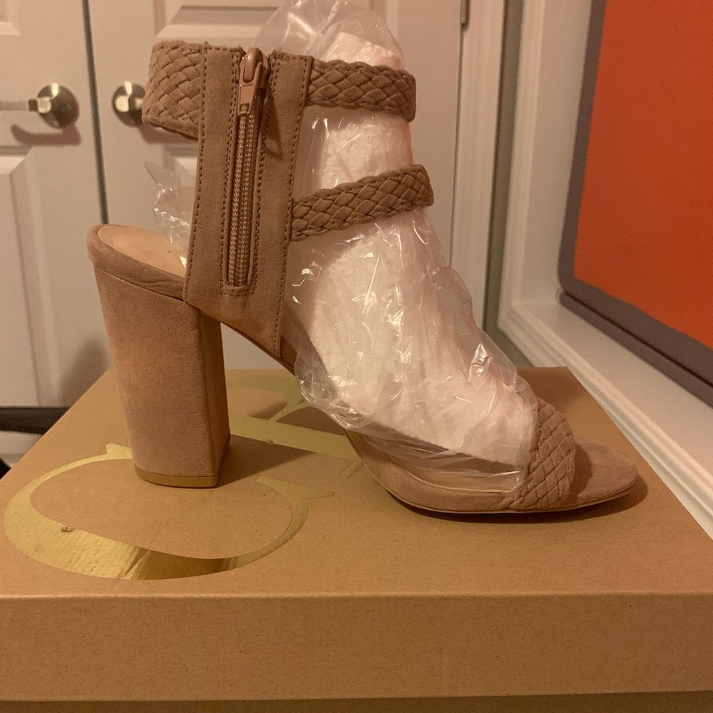 Cute block heels.